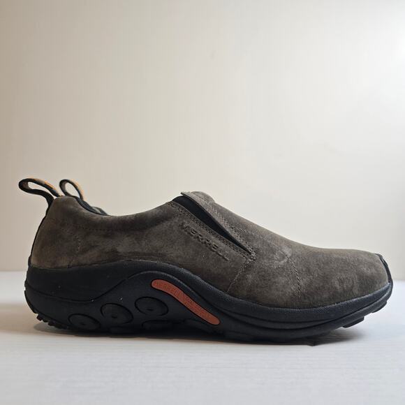 Merrell Jungle Moc Mens Size 13 Gunsmoke Suede Leather J60787 Slip On Shoes